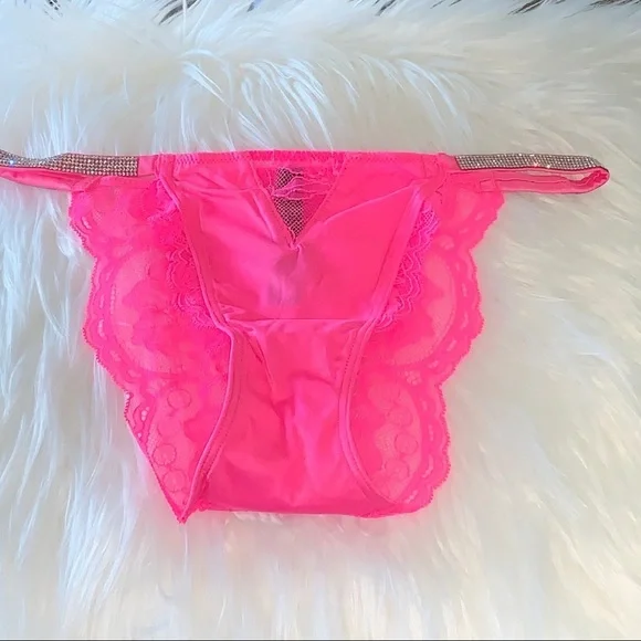New VERY SEXY Bombshell Shine Strap Thong Panty Crystal Band Underwear - Picture 6 of 11